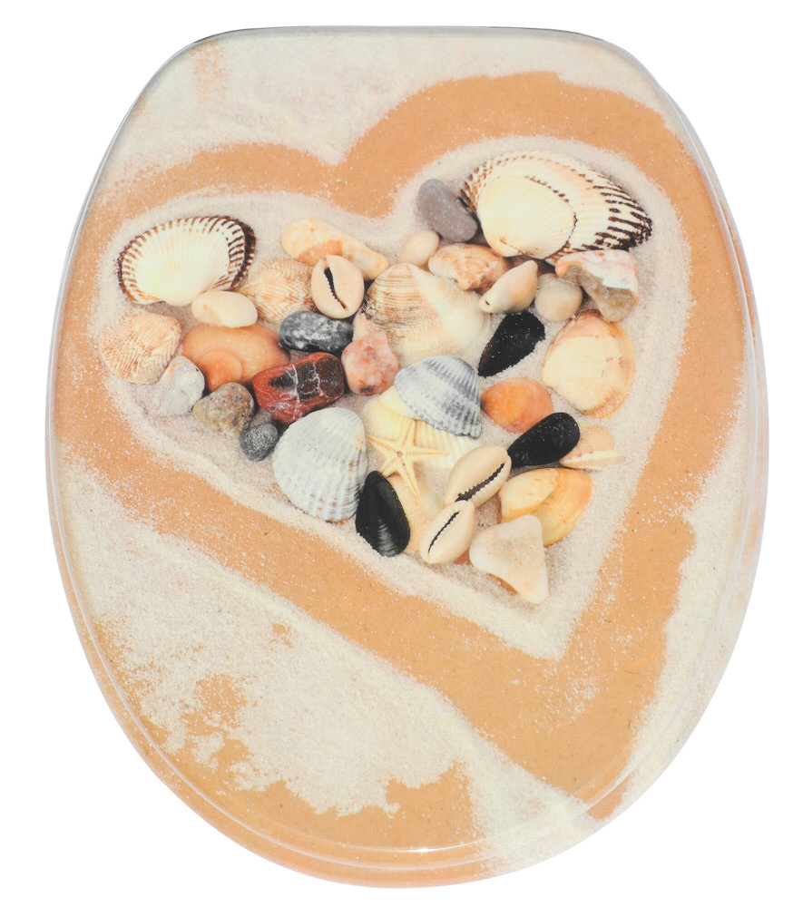 Soft Close Toilet Seat Heart