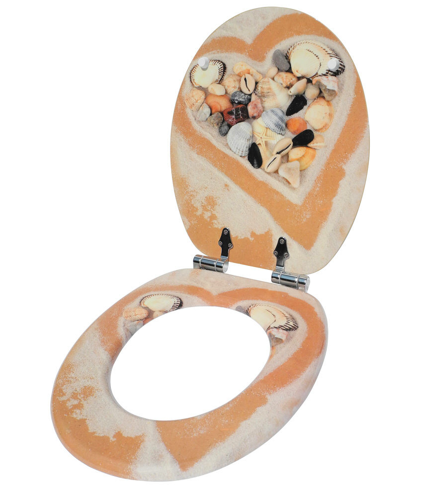 Soft Close Toilet Seat Heart