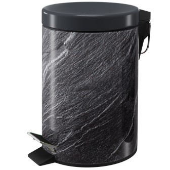 Bathroom Bin Granite 3 Litres