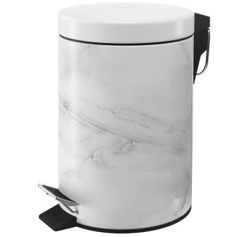 Bathroom Bin Marble 3 Litres