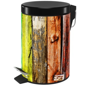 Bathroom Bin Rainbow 3 Litres
