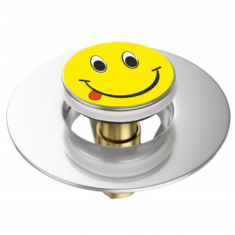 Pop-Up Wash Basin Plug Smiley