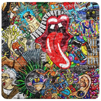 Bath Mat Graffiti 53 x 53 cm