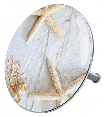 Bathtube Plug Sea Star Grey