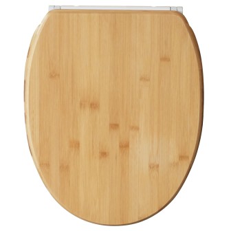Soft Close Toilet Seat with Quick Release Bamboo