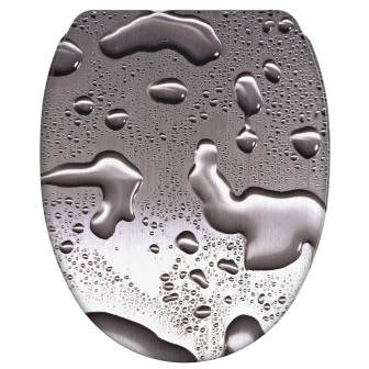 Soft Close Toilet Seat with Quick Release Dewdrop
