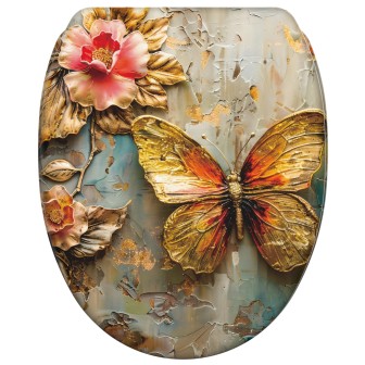 Soft Close Toilet Seat with Quick Release Flutterby