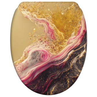Soft Close Toilet Seat with Quick Release Marble Brilliant