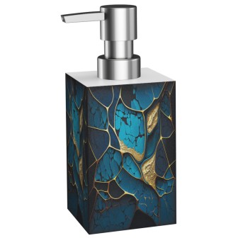 Soap Dispenser Marble Cobalt