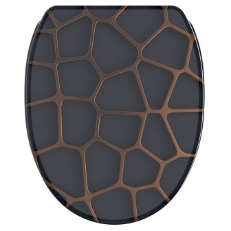 Soft Close Toilet Seat with Quick Release Mesh