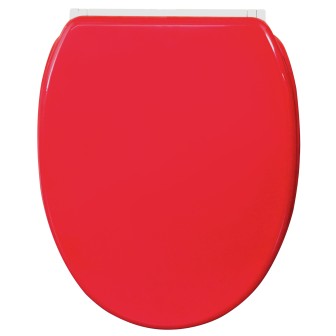 Soft Close Toilet Seat with Quick Release Red