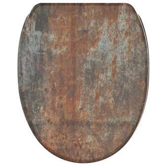 Soft Close Toilet Seat with Quick Release Rusty
