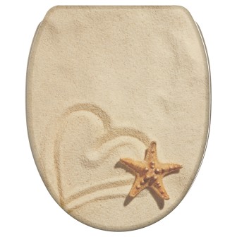 Soft Close Toilet Seat with Quick Release Sandy