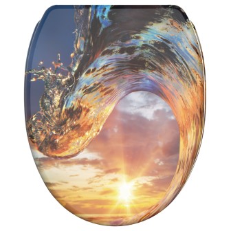 Soft Close Toilet Seat with Quick Release Wave