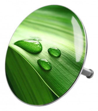 Bathtube Plug Green Leaf