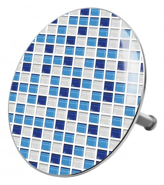 Bathtube Plug Mosaic Blue