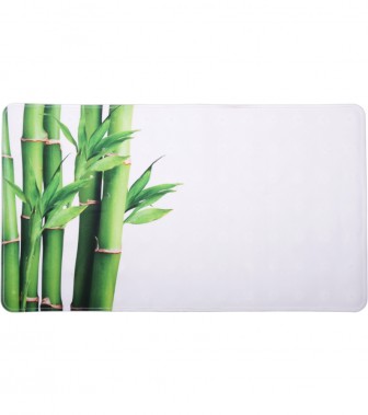 Bath Mat Bamboo Green 40 x 70 cm