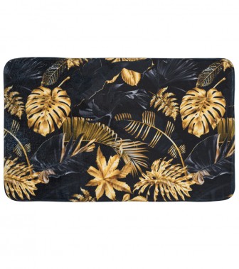 Bath Rug Golden Leaves 70 x 110 cm