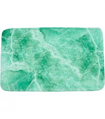 Bath Rug Marble Green 50 x 80 cm