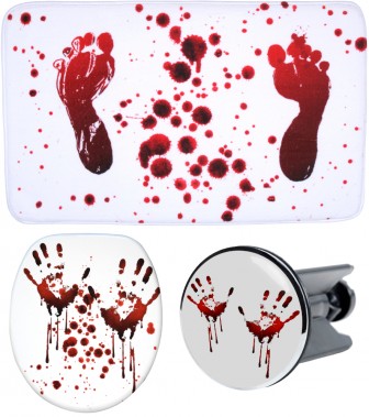 3 Piece Bathroom Set Blood