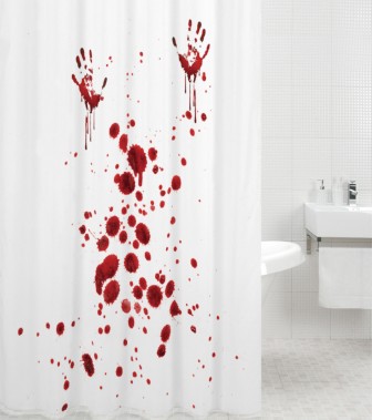 Shower Curtain Blood Hands 180 x 200 cm
