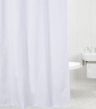 Shower Curtain White 180 x 200 cm