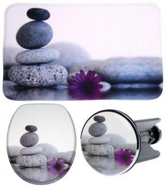 3 Piece Bathroom Set Energy Stones