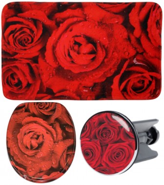 3 Piece Bathroom Set Rose