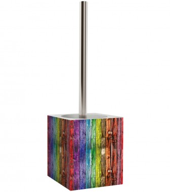 Toilet Brush and Holder Rainbow