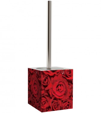 Toilet Brush and Holder Roses