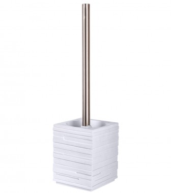 Toilet Brush and Holder Calero White