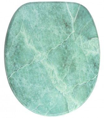 Soft Close Toilet Seat Marble Green