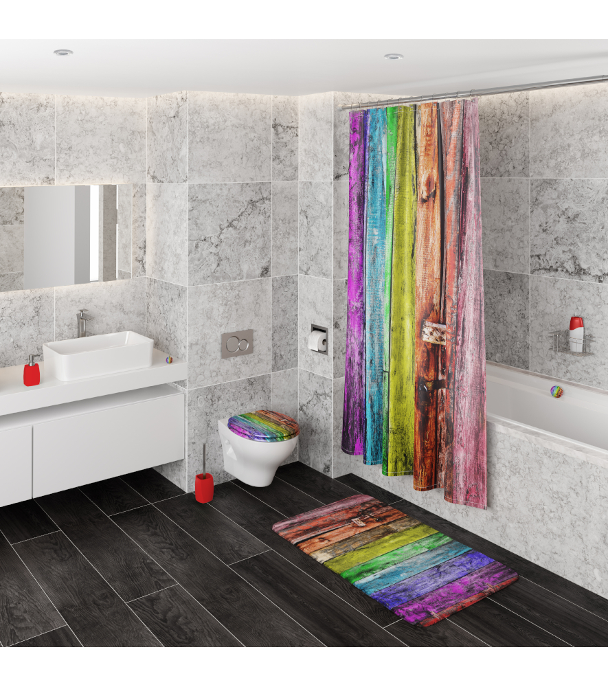 3 Piece Bathroom Set RainbowSET3Rainbow