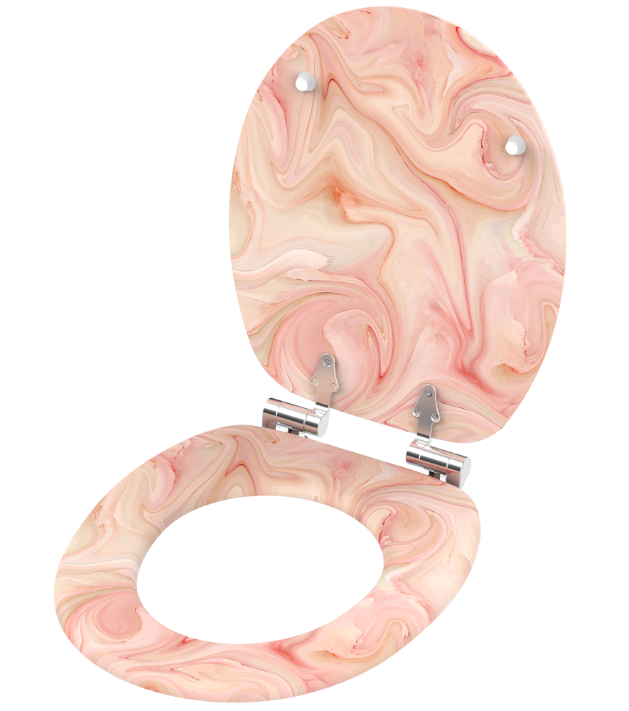 Soft Close Toilet Seat Marble PinkA529502