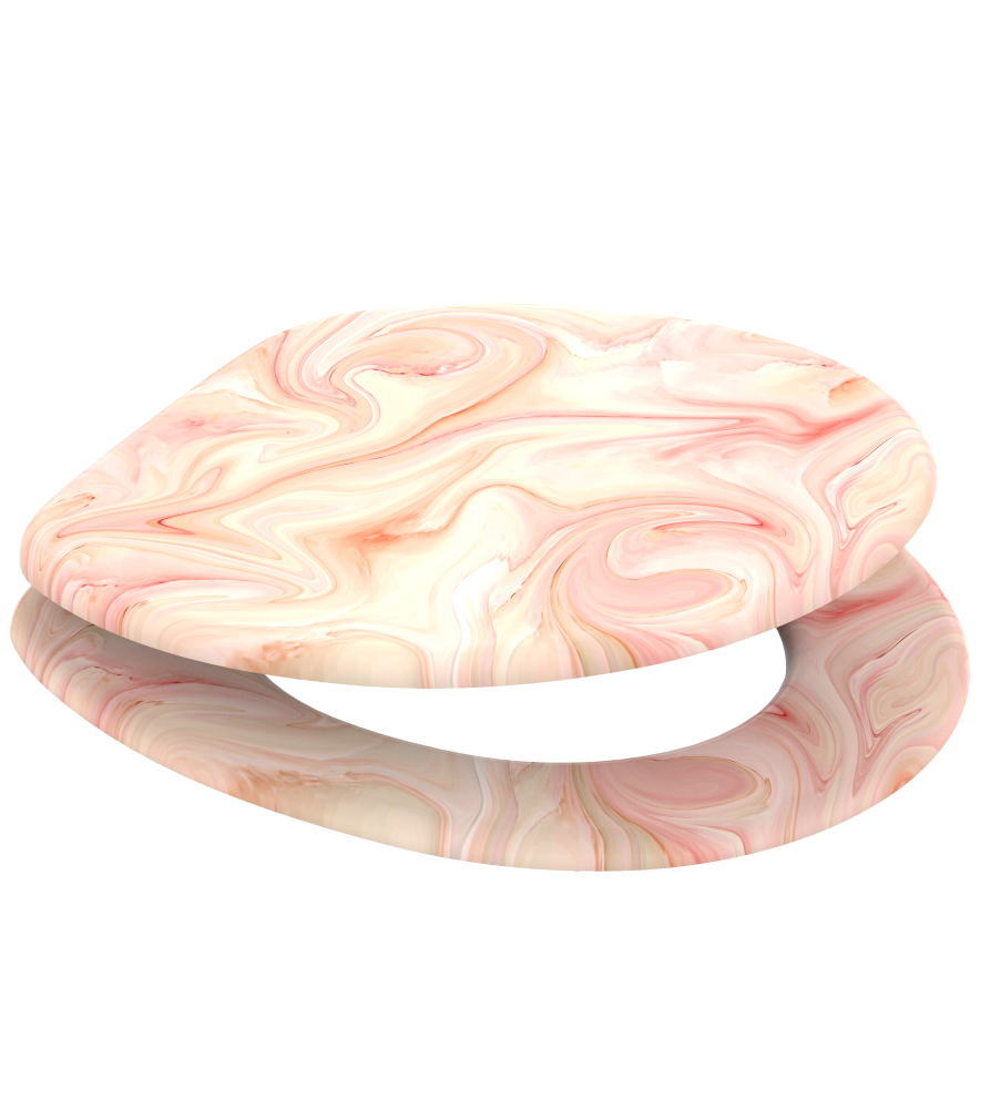 Soft Close Toilet Seat Marble PinkA529502