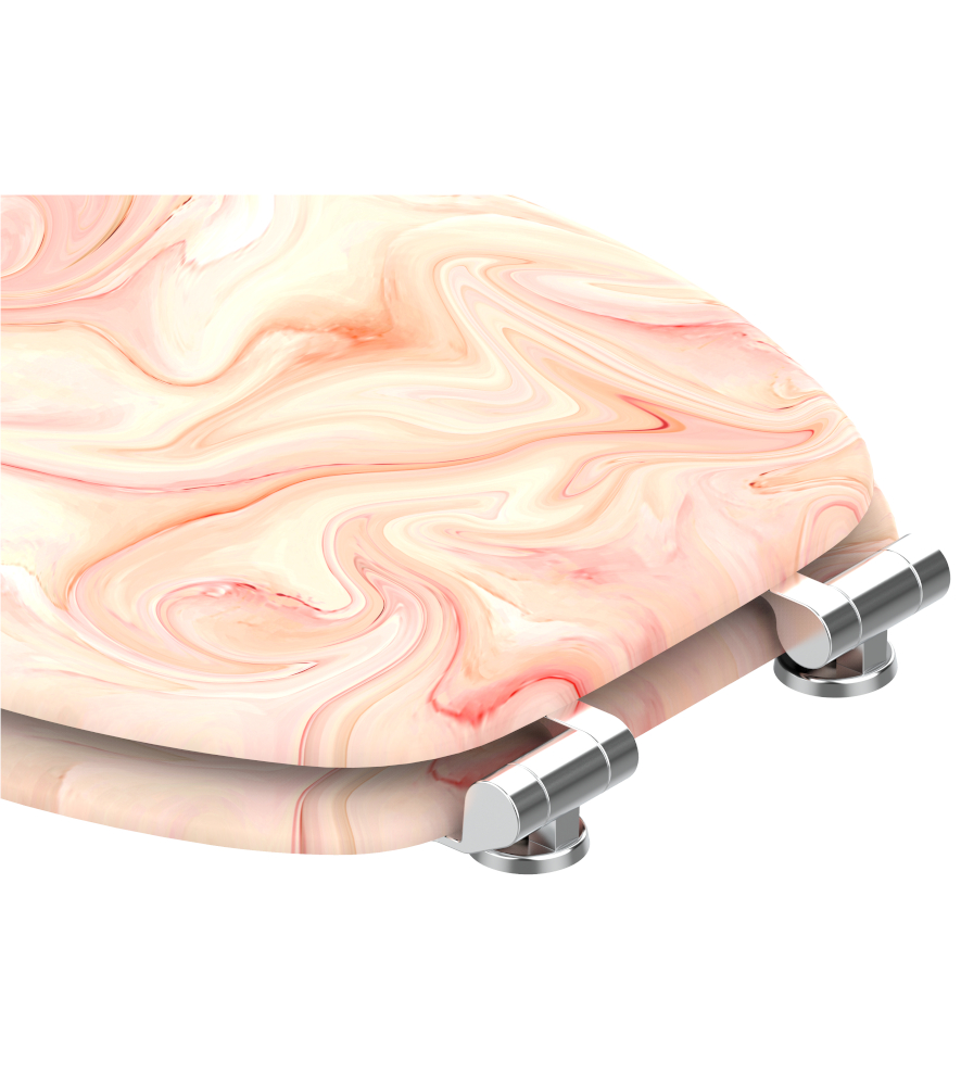 Soft Close Toilet Seat Marble PinkA529502