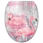 Soft Close Toilet Seat with Quick Release Flamingo