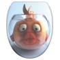 Soft Close Toilet Seat with Quick Release Goldfish