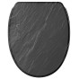 Soft Close Toilet Seat with Quick Release Granite