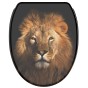 Soft Close Toilet Seat with Quick Release Lion