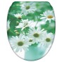 Soft Close Toilet Seat with Quick Release Daisies