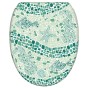 Soft Close Toilet Seat with Quick Release Mosaic World Green