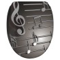 Soft Close Toilet Seat Musical Notes