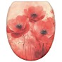Soft Close Toilet Seat with Quick Release Poppy
