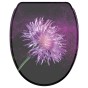 Soft Close Toilet Seat with Quick Release Purple Dust