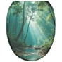 Soft Close Toilet Seat with Quick Release Rainforest