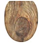 Soft Close Toilet Seat with Quick Release Rustic