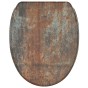 Soft Close Toilet Seat with Quick Release Rusty
