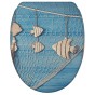 Soft Close Toilet Seat with Quick Release Seafaring