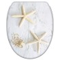 Soft Close Toilet Seat with Quick Release Sea Star Grey